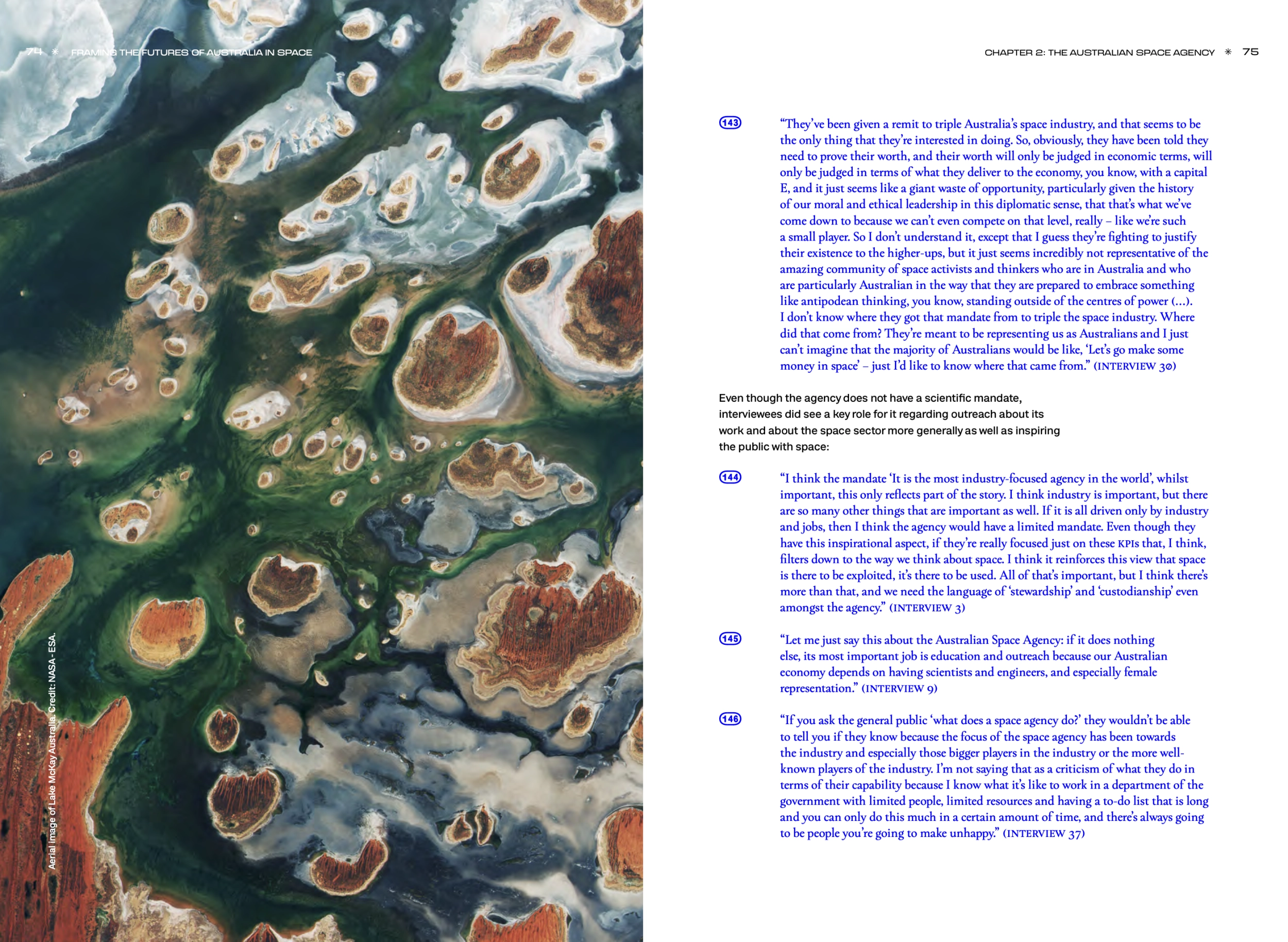 Framing the futures of Australian Space, Insights from Key Stakeholders