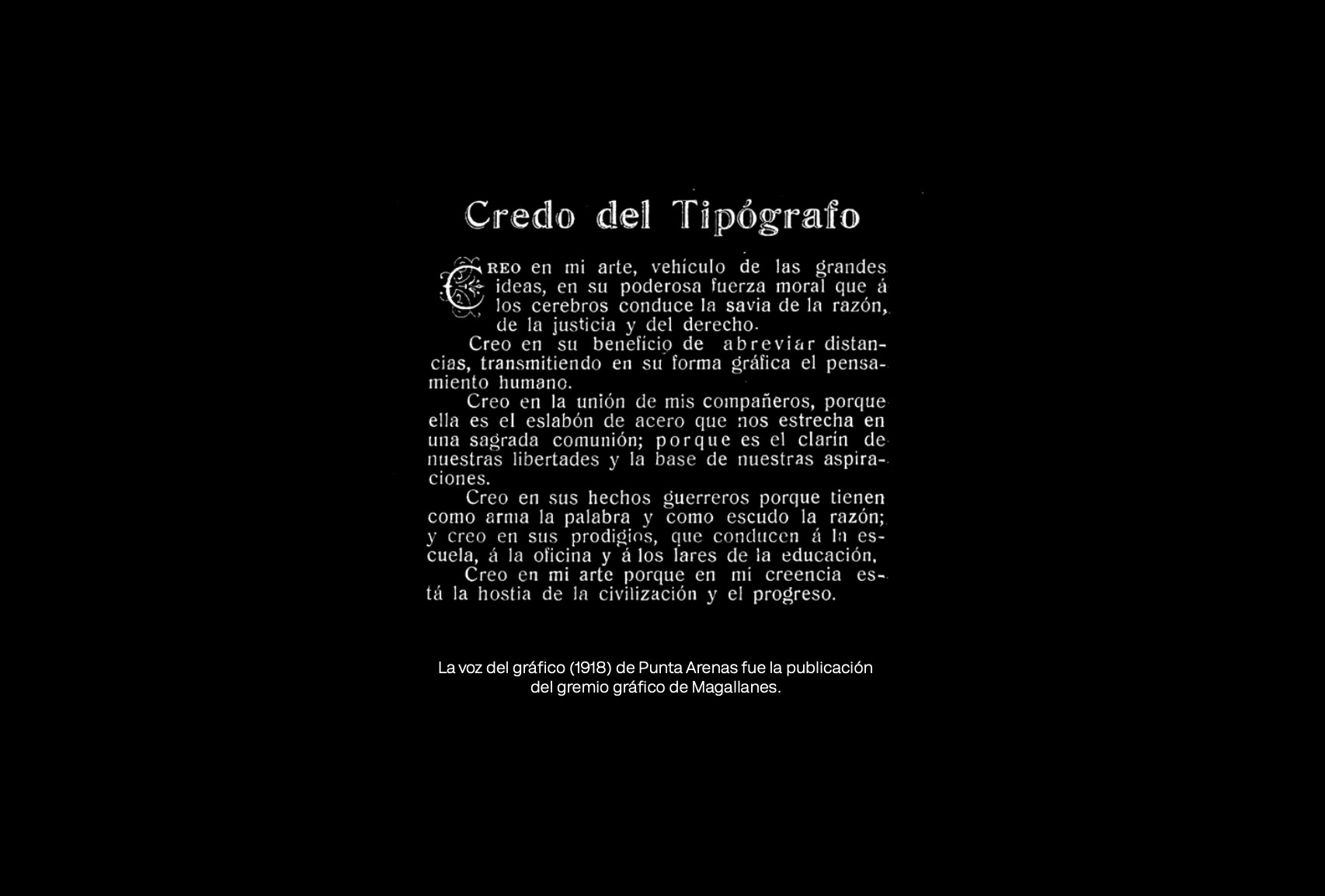 Catálogo tipográfico: 100 años de "El Magallanes"